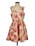 Old Navy 100% Polyester Floral Tan Casual Dress Size 1 - photo 1
