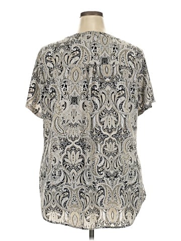 Cj Banks Short Sleeve Blouse (view 2)