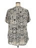 Cj Banks Damask Ombre Silver Short Sleeve Blouse Size 2X - photo 2