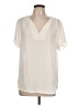 DR2 100% Polyester Ivory Short Sleeve Blouse Size L - photo 1