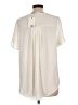 DR2 100% Polyester Ivory Short Sleeve Blouse Size L - photo 2