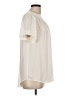 DR2 100% Polyester Ivory Short Sleeve Blouse Size L - photo 4