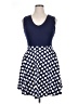 Miusol Polka Dots Blue Casual Dress Size XL - photo 1