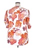 Unbranded 100% Polyester Floral White Short Sleeve Blouse Size XXL - photo 2