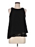 Xhilaration 100% Polyester Black Sleeveless Blouse Size M - photo 1