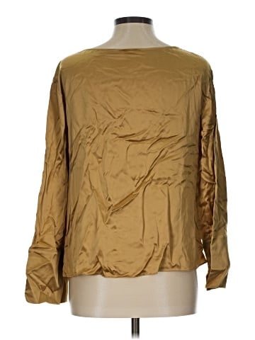 Cinq à Sept Long Sleeve Silk Top (view 2)