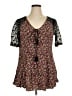 Torrid Black Short Sleeve Blouse Size 14 (estimated) - photo 1