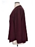 Jones Studio 100% Polyester Burgundy Long Sleeve Henley Size 1X - photo 5