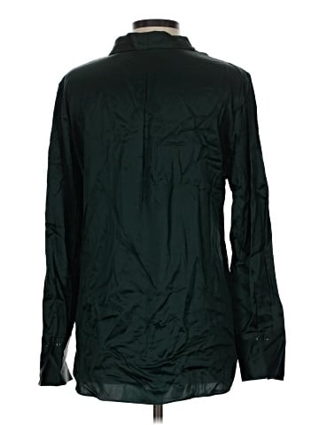 Elie Tahari Long Sleeve Silk Top (view 2)