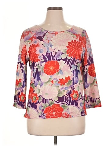 Norm Thompson 3/4 Sleeve T-Shirt (view 1)
