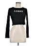 Romwe Black Long Sleeve T-Shirt Size 6 - photo 2