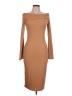 rue21 Solid Tan Cocktail Dress Size L - photo 1
