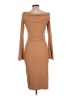 rue21 Solid Tan Cocktail Dress Size L - photo 2