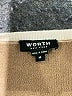 Worth New York 100% Wool/laine Color Block Tan Wool Pullover Sweater Size M - photo 7