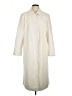 Scoop 100% Polyester Ivory Trenchcoat Size L - photo 1