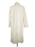 Scoop 100% Polyester Ivory Trenchcoat Size L - photo 2