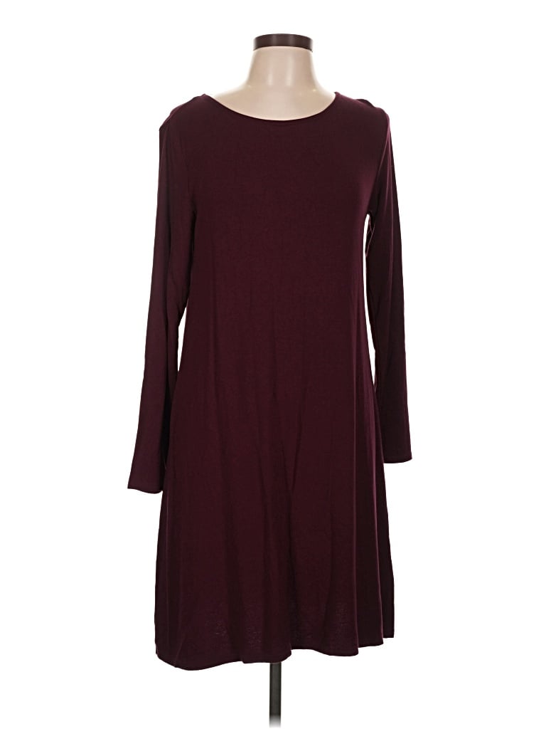 Pre-owned Assorted Brands Casual Dress In Burgundy