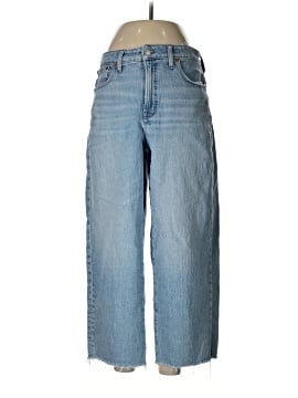 Madewell The Curvy Perfect Vintage Wide-Leg Crop Jean in Altoona Wash: Raw-Hem Edition