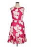 Talbots Floral Pink Cocktail Dress Size 14 Petite - photo 1