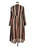 Torrid Stripes Brown Casual Dress Size 2X Plus (2) - photo 2