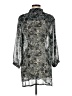 Travelsmith 100% Polyester Silver 3/4 Sleeve Blouse Size M - photo 2