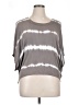 Bebe Gray Short Sleeve Top Size 1X - photo 1