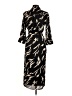 Donna Morgan 100% Polyester Animal Print Black Casual Dress Size 6 - photo 2