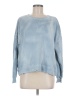 Barefoot Dreams 100% Cotton Tie-dye Blue Sweatshirt Size M - photo 1