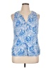 Lilly Pulitzer 100% Cotton Blue Sleeveless Blouse Size XL - photo 1