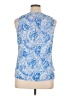 Lilly Pulitzer 100% Cotton Blue Sleeveless Blouse Size XL - photo 2