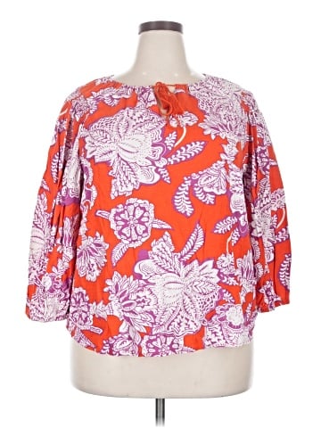 Calligraphie 3/4 Sleeve Blouse (view 1)
