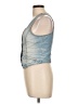 Esprit 100% Cotton Blue Sleeveless Blouse Size L (estimated) - photo 5