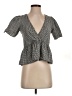 Madewell 100% Cotton Gray Short Sleeve Blouse Size XXS - photo 1