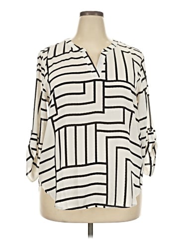 Maurices 3/4 Sleeve Blouse (view 1)