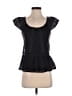 Deletta Black Short Sleeve Top Size XS - photo 1