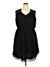 Davi & Dani 100% Polyester Solid Black Casual Dress Size XXXL - photo 1