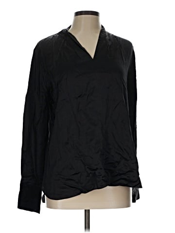 Elie Tahari Long Sleeve Silk Top (view 1)