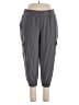Real Essentials Solid Gray Active Pants Size 2X - photo 1