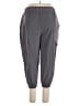Real Essentials Solid Gray Active Pants Size 2X - photo 2