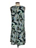 MSK Paisley Blue Casual Dress Size L - photo 2