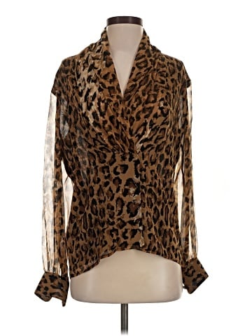 Saks Fifth Avenue Long Sleeve Silk Top (view 1)