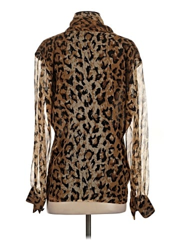 Saks Fifth Avenue Long Sleeve Silk Top (view 2)