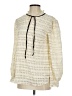 Polagram Ivory Long Sleeve Blouse Size S - photo 1