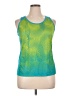 Reebok 100% Polyester Green Active Tank Size XL - photo 1