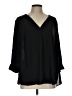 Torrid 100% Polyester Black 3/4 Sleeve Blouse Size Lg Plus (0) - photo 1