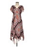 Kasper Paisley Brown Casual Dress Size 8 - photo 1