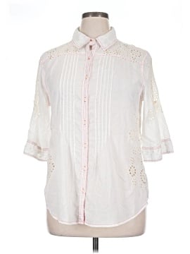 3J Workshop 3/4 Sleeve Button-Down Shirt (view 1)
