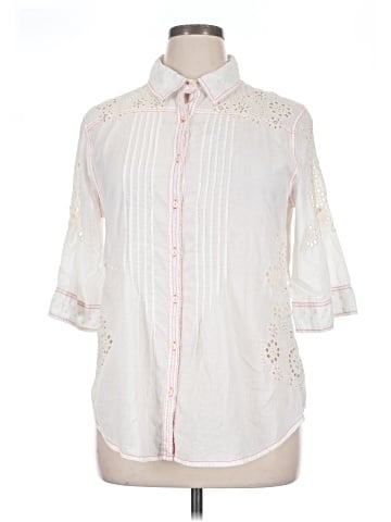 3J Workshop 3/4 Sleeve Button-Down Shirt (view 1)