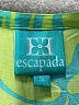 Escapada 100% Rayon Green 3/4 Sleeve T-Shirt Size S - photo 7