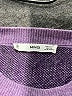 MNG Houndstooth Purple Pullover Sweater Size S - photo 7